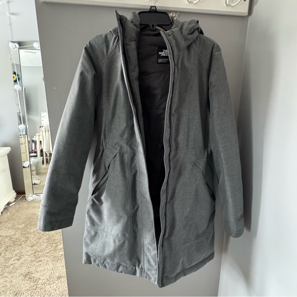 The North Face Gray Hooded Parka